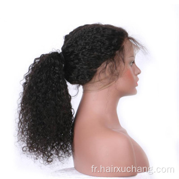 Coiffes humaines vierges crues 360 Wig Vendeur Cuticule alignée Asie du Sud-Est jeune fille Water Wave 360 ​​Lace Wigs